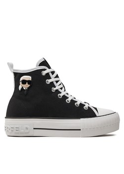 Trampki KARL LAGERFELD KL60444 Czarny ze sklepu eobuwie.pl w kategorii Trampki damskie - zdjęcie 181323625