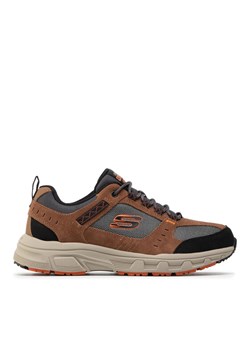 Sneakersy Skechers Oak Canyon 51893/BRBK Brązowy ze sklepu eobuwie.pl w kategorii Buty sportowe męskie - zdjęcie 181323838