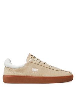 Sneakersy Lacoste Baseshot 7-48SFA0010 Beżowy ze sklepu eobuwie.pl w kategorii Trampki damskie - zdjęcie 181323976