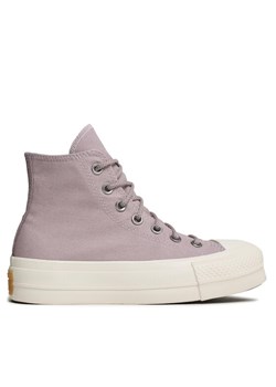 Trampki Converse Chuck Taylor All Star Lift Platform Canvas A05014C Fioletowy ze sklepu eobuwie.pl w kategorii Trampki damskie - zdjęcie 181324328