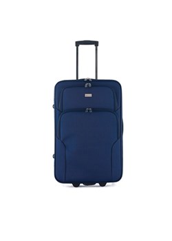 Walizka średnia Semi Line T5681-2 Granatowy ze sklepu eobuwie.pl w kategorii Walizki - zdjęcie 181324429