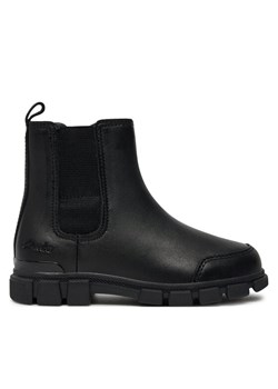Kozaki Clarks Evyn Chelsea K. 26180291 Czarny ze sklepu eobuwie.pl w kategorii Buty zimowe dziecięce - zdjęcie 181324517