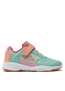 Sneakersy Kappa 260819MFT Zielony ze sklepu eobuwie.pl w kategorii Buty sportowe dziecięce - zdjęcie 181324527