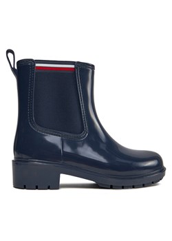 Kalosze Tommy Hilfiger Essential Corporate FW0FW07762 Granatowy ze sklepu eobuwie.pl w kategorii Kalosze damskie - zdjęcie 181325219