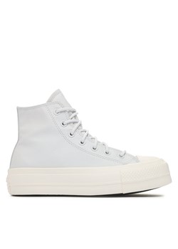 Trampki Converse Chuck Taylor All Star Lift Platform Leather A05248C Błękitny ze sklepu eobuwie.pl w kategorii Trampki damskie - zdjęcie 181325686