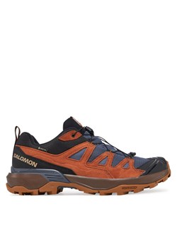 Trekkingi Salomon X Ultra 360 Leather Gore-Tex L47684900 Niebieski ze sklepu eobuwie.pl w kategorii Buty trekkingowe męskie - zdjęcie 181326229