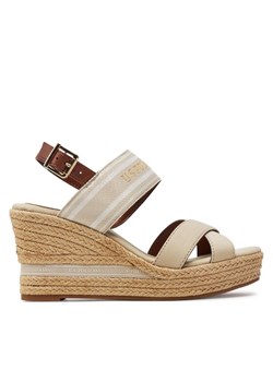 Espadryle U.S. Polo Assn. Alyssa007A Beżowy ze sklepu eobuwie.pl w kategorii Sandały damskie - zdjęcie 181326287