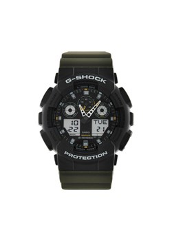 Zegarek G-Shock Two Tune Utility GA-100TU-1A3ER Khaki ze sklepu eobuwie.pl w kategorii Zegarki - zdjęcie 181326685