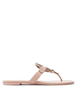 Japonki Tory Burch 145945 Różowy ze sklepu eobuwie.pl w kategorii Klapki damskie - zdjęcie 181326788