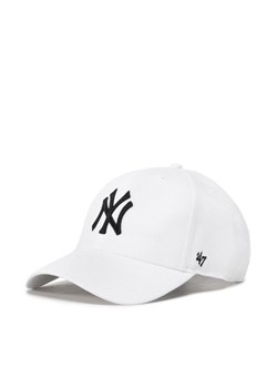 Czapka z daszkiem 47 Brand Mlb New York Yankees B-MVPSP17WBP-WH Biały ze sklepu eobuwie.pl w kategorii Czapki z daszkiem męskie - zdjęcie 181327129