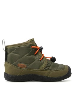 Trekkingi Keen Howser II Chukka Wp 1025518 Khaki ze sklepu eobuwie.pl w kategorii Buty zimowe dziecięce - zdjęcie 181327165