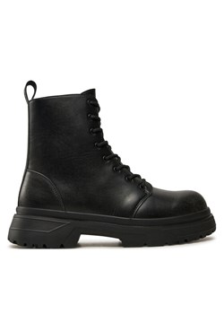 Trapery Guess Palermo Boot FMFPAL ELE11 Czarny ze sklepu eobuwie.pl w kategorii Buty zimowe męskie - zdjęcie 181327185