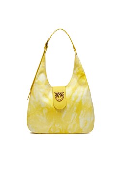 Torebka Pinko Hobo Mini PE 24 PLTT 103275 A1RK Żółty ze sklepu eobuwie.pl w kategorii Torebki hobo - zdjęcie 181327259