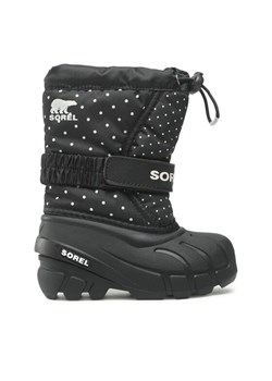 Śniegowce Sorel Childrens Flurry Print NC3503-010 Czarny - id: 0000300121795 - marki Sorel - 181327329 Śniegowce Sorel Childrens Flurry Print NC3503-010 Czarny ze sklepu eobuwie.pl w kategorii Buty zimowe dziecięce - zdjęcie 181327329