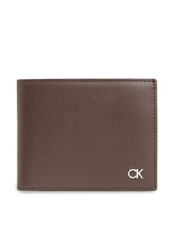 Duży Portfel Męski Calvin Klein Metal Ck K50K511692 Czarny ze sklepu eobuwie.pl w kategorii Portfele męskie - zdjęcie 181327909