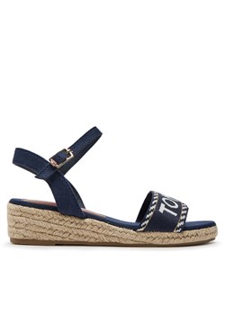 Espadryle Tommy Hilfiger Rope Wedge Sandal T3A7-33287-0890 M Granatowy ze sklepu eobuwie.pl w kategorii Sandały dziecięce - zdjęcie 181328288