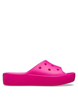 Klapki Crocs Classic Platform Slide 208180 Różowy ze sklepu eobuwie.pl w kategorii Klapki damskie - zdjęcie 181328336