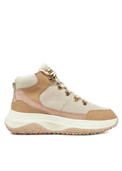Sneakersy Geox D Oliviera + Grip D36VNC 02232 C5322 Beżowy ze sklepu eobuwie.pl w kategorii Buty trekkingowe damskie - zdjęcie 181328388