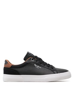 Sneakersy Pepe Jeans Kenton Court PMS30839 Czarny ze sklepu eobuwie.pl w kategorii Trampki męskie - zdjęcie 181328826