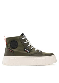 Trampki Palladium PALLATOWER HI Zielony ze sklepu eobuwie.pl w kategorii Trampki damskie - zdjęcie 181329027