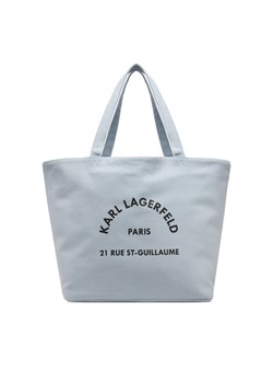 Torebka KARL LAGERFELD A1W50006 Błękitny ze sklepu eobuwie.pl w kategorii Torby Shopper bag - zdjęcie 181329396