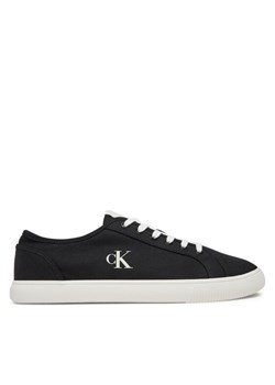 Tenisówki Calvin Klein Jeans Ess Vulc Low Mg Canvas YM0YM01209 Czarny ze sklepu eobuwie.pl w kategorii Trampki męskie - zdjęcie 181329459