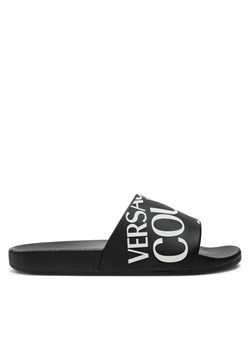 Klapki Versace Jeans Couture 77YA3SQ1 71352 Czarny ze sklepu eobuwie.pl w kategorii Klapki męskie - zdjęcie 181329689