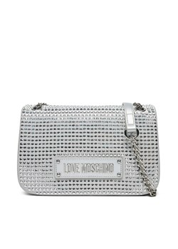 Torebka LOVE MOSCHINO JC4136PP1MLL196B Srebrny ze sklepu eobuwie.pl w kategorii Listonoszki - zdjęcie 181329707
