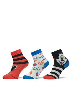 Zestaw 3 par wysokich skarpet dziecięcych adidas Mickey Mouse Crew Socks 3 Pairs IB6776 Kolorowy ze sklepu eobuwie.pl w kategorii Skarpetki dziecięce - zdjęcie 181329717