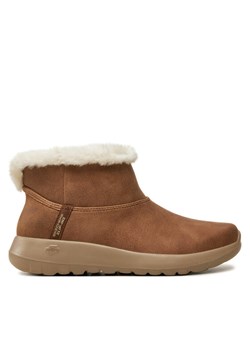 Botki Skechers On-the-GO Joy 144800/CSNT Brązowy - id: 0000304114380 - marki Skechers - 181330126 Botki Skechers On-the-GO Joy 144800/CSNT Brązowy ze sklepu eobuwie.pl w kategorii Botki - zdjęcie 181330126