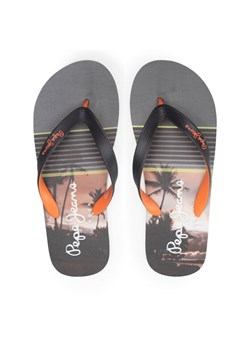 Japonki Pepe Jeans Hawi Palm PMS70115 Czarny ze sklepu eobuwie.pl w kategorii Klapki męskie - zdjęcie 181330237