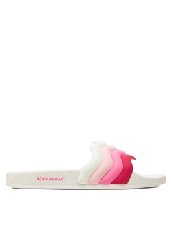 Klapki Superga Slides Curly Padded Strip 1908 S61277W Biały ze sklepu eobuwie.pl w kategorii Klapki damskie - zdjęcie 181330299