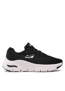 Sneakersy Skechers Arch Fit 149057/BKW Czarny ze sklepu eobuwie.pl w kategorii Buty sportowe damskie - zdjęcie 181330599
