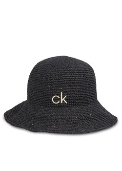Kapelusz Calvin Klein Wide Brim Straw Bucket Hat K60K612914 Czarny ze sklepu eobuwie.pl w kategorii Kapelusze damskie - zdjęcie 181331089