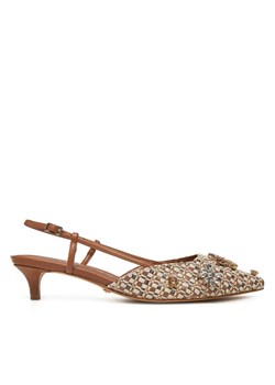 Sandały Guess FLPJSN FAB03 Brązowy ze sklepu eobuwie.pl w kategorii Sandały damskie - zdjęcie 181331225