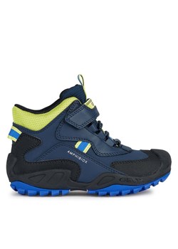 Śniegowce Geox J New Savage Boy B A J261WB 050BU CF43S M Granatowy ze sklepu eobuwie.pl w kategorii Buty zimowe dziecięce - zdjęcie 181331348