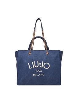 Torebka Liu Jo L Tote AA5004 T6948 Niebieski ze sklepu eobuwie.pl w kategorii Torby Shopper bag - zdjęcie 181331439