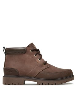Trapery Clarks Rossdale Mid 261734537 Brązowy ze sklepu eobuwie.pl w kategorii Buty zimowe męskie - zdjęcie 181331546