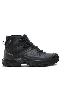Trekkingi Salomon X Ultra Snowpilot Waterproof L47585600 Czarny ze sklepu eobuwie.pl w kategorii Buty trekkingowe męskie - zdjęcie 181331595