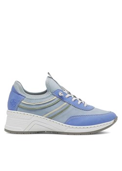 Sneakersy Rieker N4381-10 Błękitny ze sklepu eobuwie.pl w kategorii Buty sportowe damskie - zdjęcie 181331879