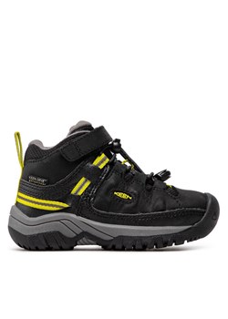 Trekkingi Keen Targhee Mid Wp 1026297 Czarny ze sklepu eobuwie.pl w kategorii Buty trekkingowe dziecięce - zdjęcie 181331976