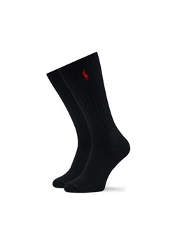 Skarpety Wysokie Męskie Polo Ralph Lauren 449876014001 Czarny ze sklepu eobuwie.pl w kategorii Skarpetki męskie - zdjęcie 181332026