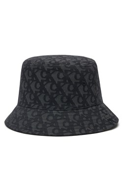 Kapelusz Calvin Klein Jeans Logo Jacquard Bucket Hat LV04K5059G Czarny ze sklepu eobuwie.pl w kategorii Kapelusze damskie - zdjęcie 181332125