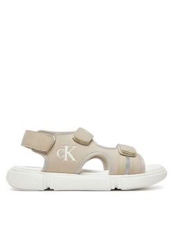 Sandały Calvin Klein Jeans V3B2-83024-1692 D Écru ze sklepu eobuwie.pl w kategorii Sandały dziecięce - zdjęcie 181332649