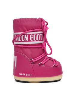 Śniegowce Moon Boot 80D1400440 S Różowy ze sklepu eobuwie.pl w kategorii Buty zimowe dziecięce - zdjęcie 181332727