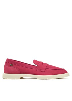 Loafersy Tommy Hilfiger FW0FW08679 Różowy ze sklepu eobuwie.pl w kategorii Lordsy damskie - zdjęcie 181333007