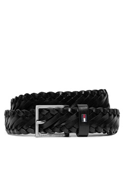 Pasek Męski Tommy Hilfiger Oliver 3.0 Leather Braid Dc AM0AM12068 Czarny ze sklepu eobuwie.pl w kategorii Paski męskie - zdjęcie 181333168