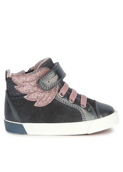 Sneakersy Geox B Kilwi Girl B36D5A 022NF C9F8W M Szary ze sklepu eobuwie.pl w kategorii Buty sportowe dziecięce - zdjęcie 181333837