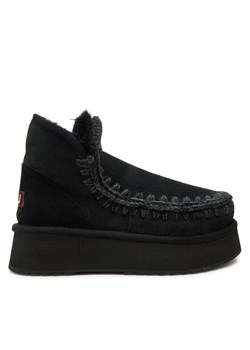 Śniegowce Mou Mini Eskimo Platform Boot FW681000A Czarny ze sklepu eobuwie.pl w kategorii Śniegowce damskie - zdjęcie 181334189