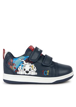 Sneakersy Geox B New Flick Boy B361LA 00085 C4211 M Granatowy ze sklepu eobuwie.pl w kategorii Trampki dziecięce - zdjęcie 181336438